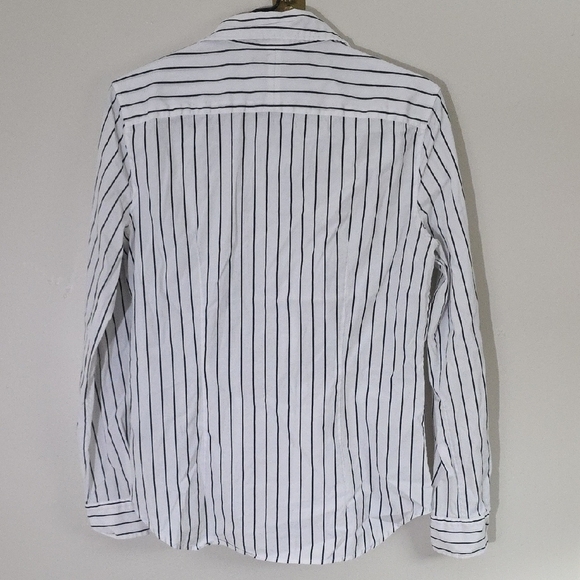 Lauren Ralph Lauren White and Black Button Down Shirt - Picture 4 of 5